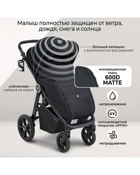 Прогулочная коляска Sweet Baby Unica Black