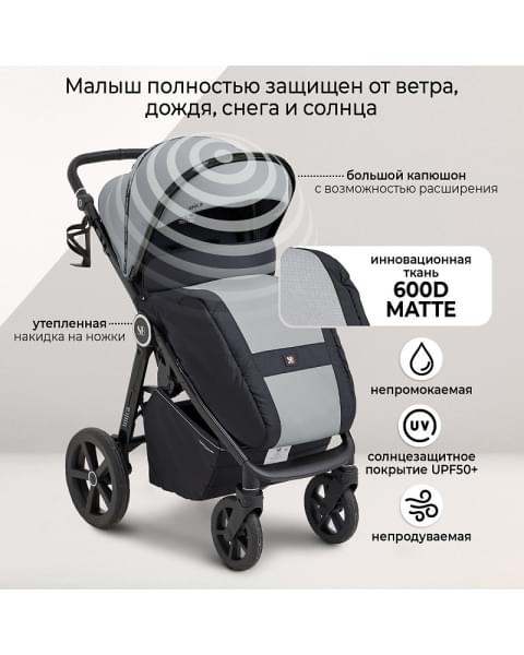 Прогулочная коляска Sweet Baby Unica Grey