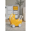 Стеллаж для игрушек UNIX Kids Moon 8 (3 полки + 5 ящиков) желтый/белый