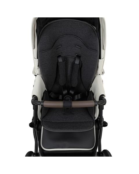 Детская коляска Roan Bass Next Classic 2.0 d12 3 в 1 с автокреслом Tutis Elo Lux EduSky Black BNC/84/2 Marzipan/Black/руч.Cappuccino