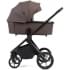 Детская коляска Peppy Monaco 3 в 1 с автокреслом First Brownie коричневый, рама черная
