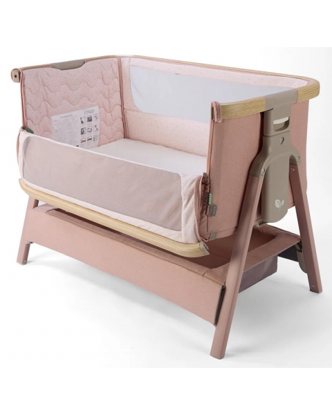 Колыбель приставная Tutti Bambini CoZee Air 2 с колесами Drifted Oak/Blush