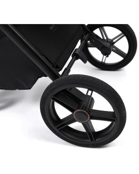 Детская коляска Peppy Monaco 3 в 1 с автокреслом First Brownie коричневый, рама черная