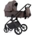 Детская коляска Peppy Monaco 3 в 1 с автокреслом First Brownie коричневый, рама черная