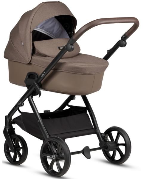 Детская коляска Tutis Leo 3 Plus 3 в 1 с автокреслом Elo Lux EduSky Black 1582203 Brown