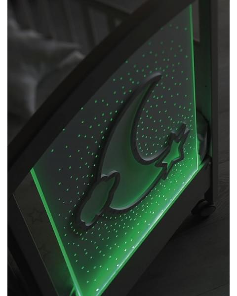 Детская кровать Erbesi Moon LED белый