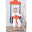Игровой комплекс с горкой и качелями UNIX Kids Bus 171 см Red