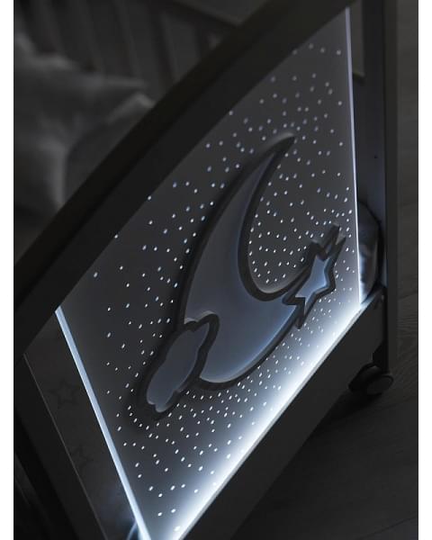 Детская кровать Erbesi Moon LED белый