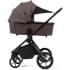 Детская коляска Peppy Monaco 3 в 1 с автокреслом First Brownie коричневый, рама черная