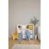 Стеллаж для игрушек UNIX Kids Moon 8 (3 полки + 5 ящиков) желтый/белый