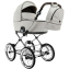 Детская коляска Roan Bass Next Classic 2.0 d14 3 в 1 с автокреслом Tutis Elo Lux EduSky Black BSNC/94/2 Marzipan/Black/руч.Cappuccino