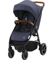 Коляска прогулочная Britax B-Agile R, Navy Ink / Brown (Синий / Коричневый бампер)