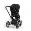 Коляска прогулочная Cybex Priam IV шасси Chrome Brown, Deep Black (Черный)