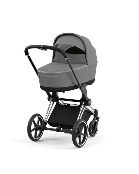 Коляска 3 в 1 Cybex Priam IV шасси Rose Gold, Soho Grey (Серый)