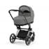 Коляска 3 в 1 Cybex Priam IV шасси Rose Gold, Soho Grey (Серый)