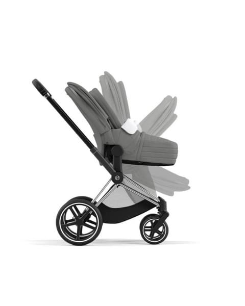 Коляска 3 в 1 Cybex Priam IV шасси Rose Gold, Soho Grey (Серый)