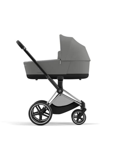 Коляска 3 в 1 Cybex Priam IV шасси Rose Gold, Soho Grey (Серый)