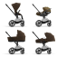 Коляска 3 в 1 Cybex Priam IV шасси Chrome Brown, Khaki Green (Хаки)
