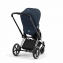 Коляска 3 в 1 Cybex Priam IV шасси Chrome Black, Nautical Blue (Темно-синий)