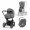 Коляска 3 в 1 Cybex Priam IV шасси Matt Black, Soho Grey (Серый)