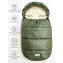 Конверт зимний меховой Amarobaby Snowy Travel, Геометрия / Хаки, 105 см