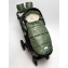 Конверт зимний меховой Amarobaby Snowy Travel, Геометрия / Хаки, 105 см