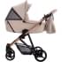 Детская коляска Bebetto Yoddi Premium Class 2 в 1 01 бежевая кожа рама бронза