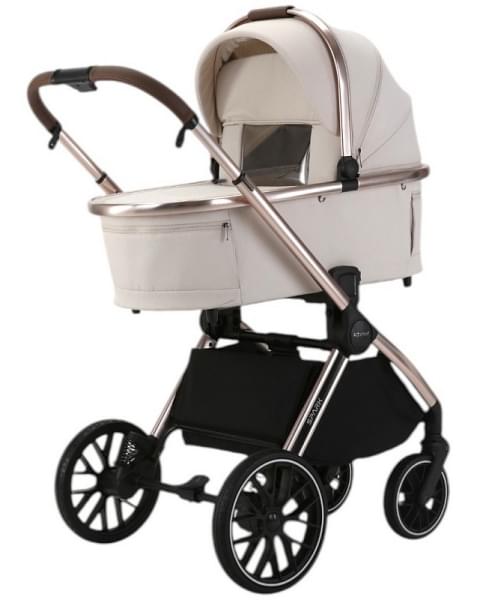Детская коляска Adamex Spark SE 3 в 1 1-VANILLA-CHAMPAGNE - СВ.БЕЖ-РАМА ШАМПАНЬ