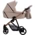 Детская коляска Bebetto Yoddi Premium Class 2 в 1 01 бежевая кожа рама бронза