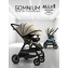Прогулочная коляска с реверсивным блоком Amarobaby, Somnium, бежевый