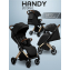 Прогулочная коляска Amarobaby Handy, черный/золотой