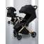 Прогулочная коляска Amarobaby Handy, черный/золотой