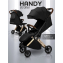Прогулочная коляска Amarobaby Handy, черный/золотой