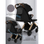 Прогулочная коляска Amarobaby Handy, черный/золотой
