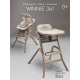 Стульчик для кормления 3 в 1 Amarobaby Winnie, молочный
