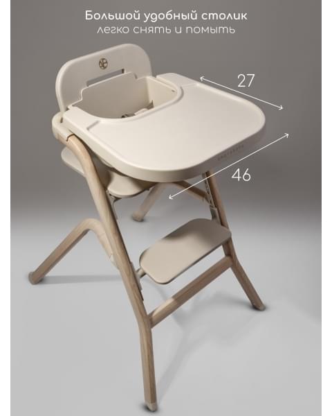 Стульчик для кормления 3 в 1 Amarobaby Winnie, молочный