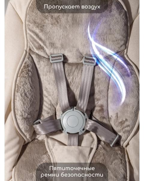 Стульчик для кормления 3 в 1 Amarobaby Winnie, молочный