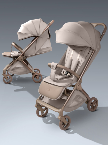 Коляска прогулочная Amarobaby Jaunt, бежевый