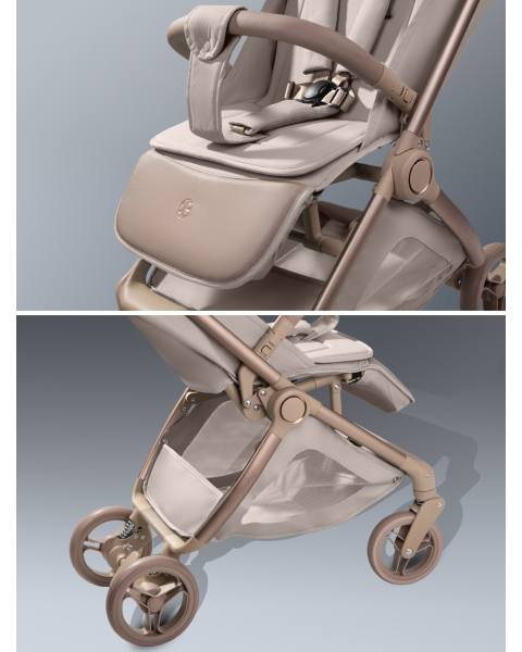 Коляска прогулочная Amarobaby Jaunt, бежевый