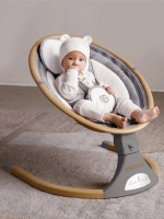Электронные качели детские AMAROBABY ERGO SWING, серый