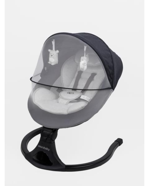 Электронные качели детские Amarobaby Funny swing, черный