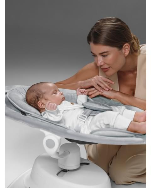 Качели электронные детские Amarobaby Smart swing, серый