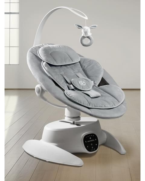 Качели электронные детские Amarobaby Smart swing, серый