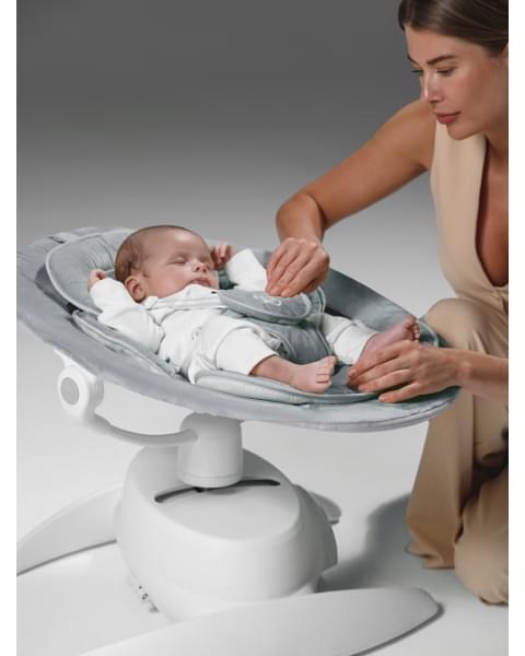Качели электронные детские Amarobaby Smart swing, серый