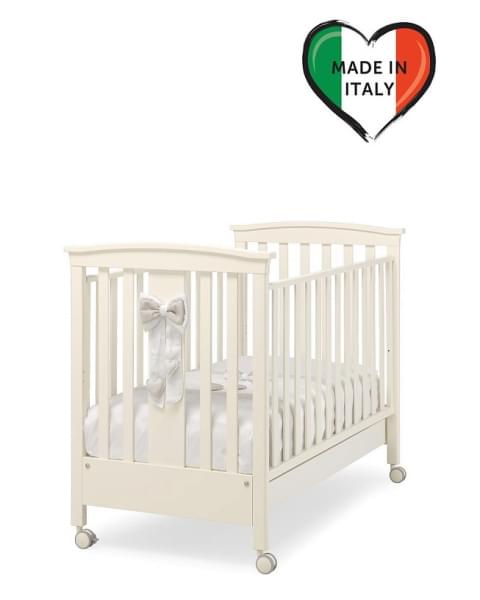 Детская кроватка на колесах Erbesi Lilli слоновая кость