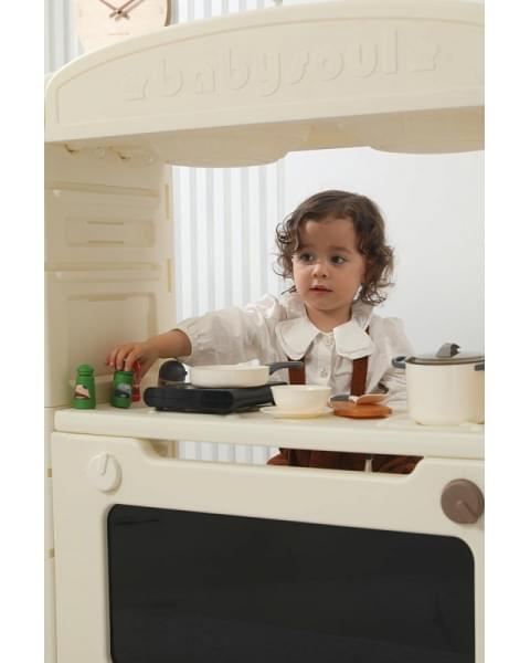 Кухня детская UNIX Kids Cook & Store 2 ящика Grey