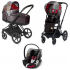 Коляска 3 в 1 Cybex Priam III Rebellious шасси Matt Black, Rebellious (Черно-белый / Красный)