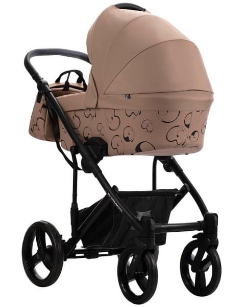 Детская коляска Bebetto Magnum Light SE 2 в 1 06 т.бежевый, черная рама