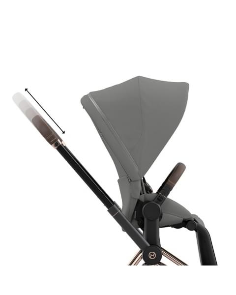 Cybex Priam IV Deep Black (Черный), Rose Gold + Cloud T i-Size