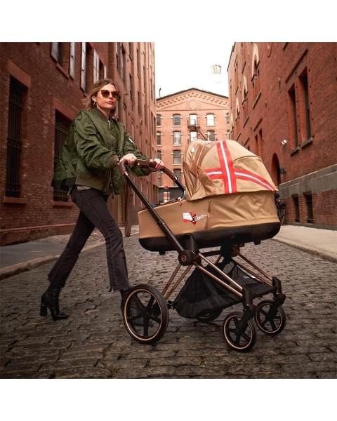 Cybex Priam IV Deep Black (Черный), Rose Gold + Cloud T i-Size